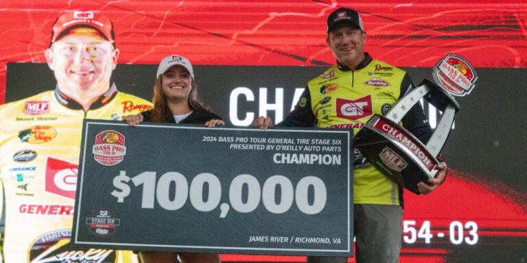 Skeet Reese Claims First Bass Pro Tour Win at MLF Bass Pro Tour General Tire Stage Six  at James River