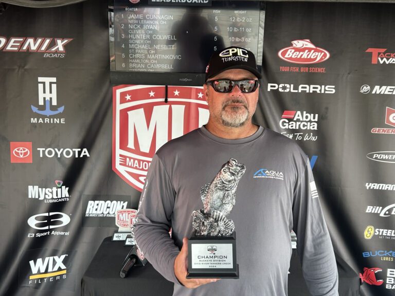 New Lebanon’s Cunnagin Gets the Win at Phoenix Bass Fishing League Event at Ohio River-Tanners Creek