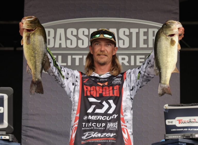 Green fish carry Feider to Day 1 lead at Bassmaster Elite at Lake Champlain