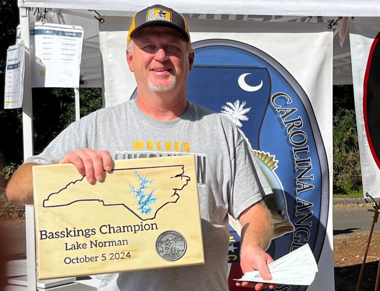 Matt Haywood win the BassKings 1st Fall Qualifier on Lake Norman with 5 bass weighing 18.78