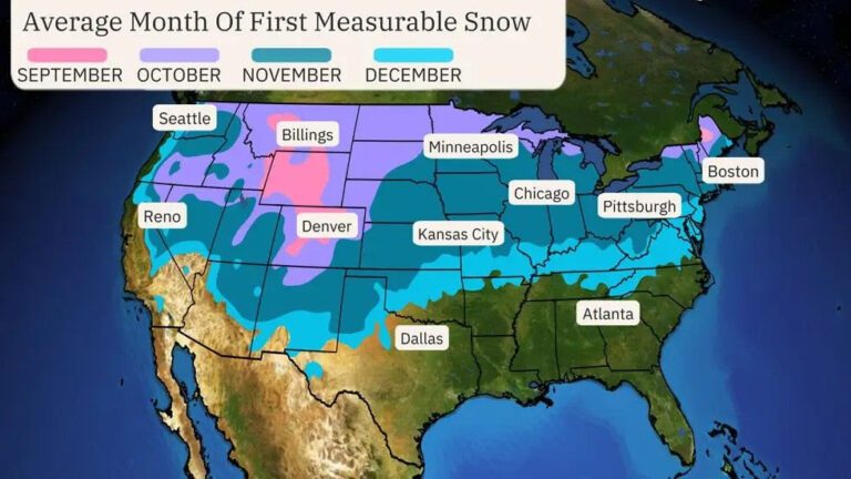 Ready For Snow? Here’s When We First Usually See It