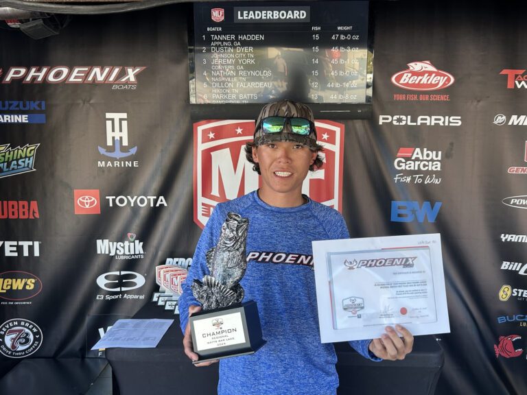 Georgia’s Hadden Wins Phoenix Bass Fishing League Regional on Watts Bar Lake