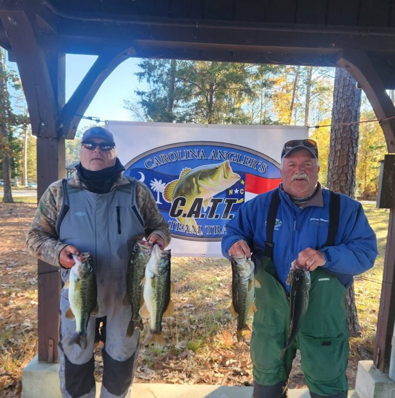 Chris Epting & Johnny Mayer win CATT Lake Murray with 5 bass weighing 17.59 lbs!