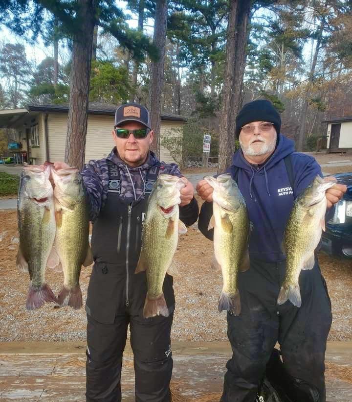 Brian Calloway & Tony Toombs Win CATT Kerr Lake with 5 bass weighing 20.90 lbs!