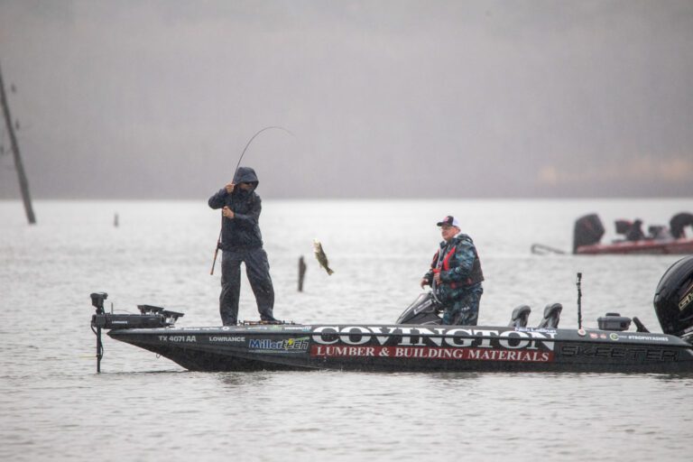 Nick LeBrun Leads Early at MLF Bass Pro Tour B&W Trailer Hitches Stage 1 at Lake Conroe
