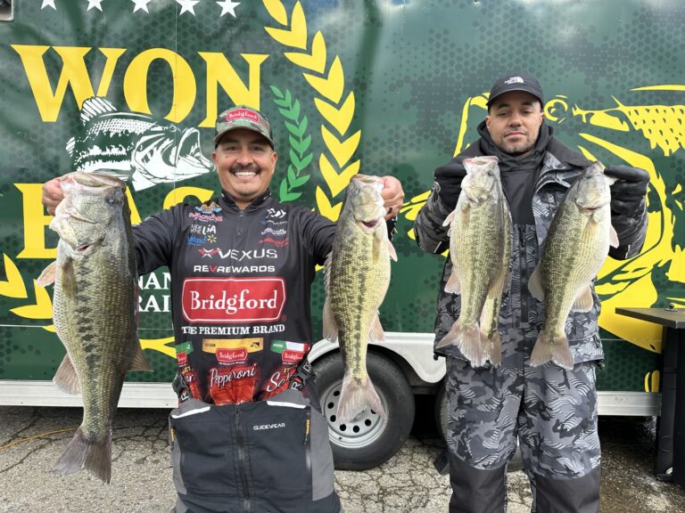 Joe Uribe Jr. Takes Day One Lead of 2025 WON Bass Lake Shasta Open with 20.32 poundsChris Martin in Second Place with 18.75 pounds