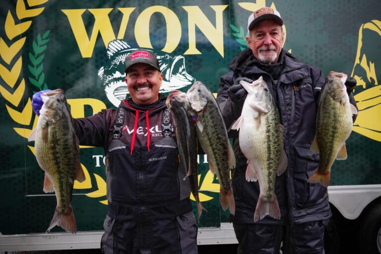 Joe Uribe Jr. Holds Serve. Leads Day Two of 2025 WON Bass Lake Shasta Open with 39.15 pounds