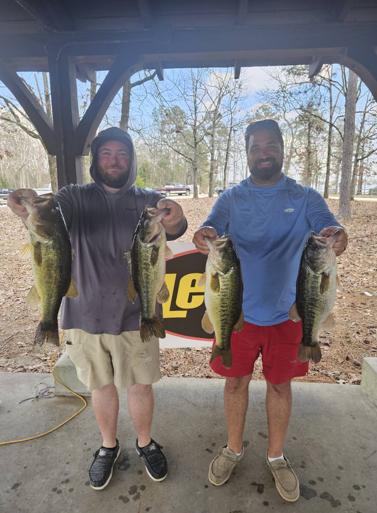 John Ray & Paul Selle Win CATT Lake Murray with 5 bass weighing 19.67 lbs!