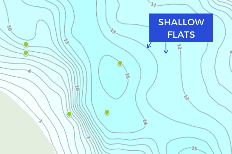 How to Read Contour Maps to Locate Likely Pre-Spawn Gathering Spots