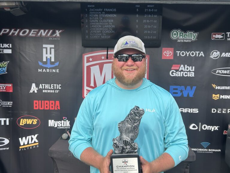 Virginia’s Francis Wins Phoenix Bass Fishing League Event at South Holston Reservoir