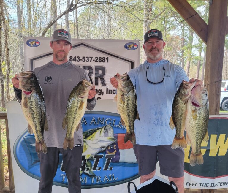 Rodney Thomas & Jason Thomas win CATT Tuckertown with 5 bass weighing 24.85 lbs!