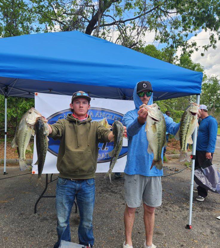 Cade Blackwell & Mitchell Robinson win CATT Lake Greenwood with 5 bass weighing 15.95 lbs