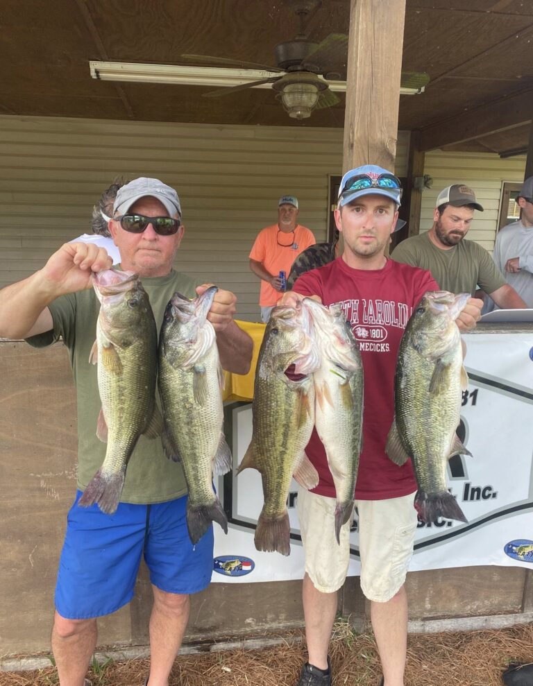 Ray & Channon Dowey Win CATT Lake Wateree Open with 5 bass weighing 20.00 lbs!
