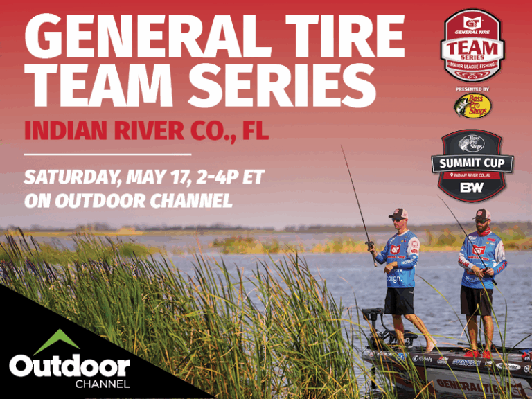 MLF General Tire Team Series Bass Pro Shops Summit Cup Presented by B&W Trailer Hitches Filmed in Indian River Co. to Premiere Saturday on Outdoor Channel
