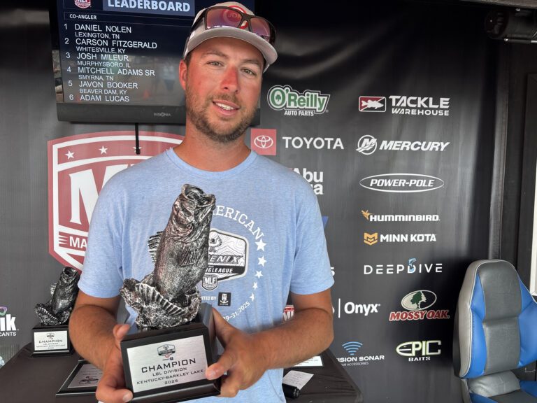 27-Year-Old Knight Wins His First at Phoenix Bass Fishing League Event at Kentucky-Barkley Lakes