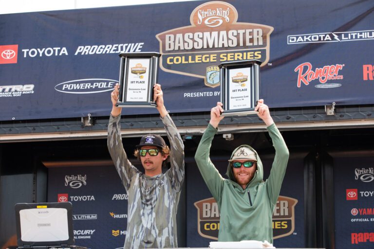 Consistent King and Shaw win Bassmaster College Series at Chickamauga