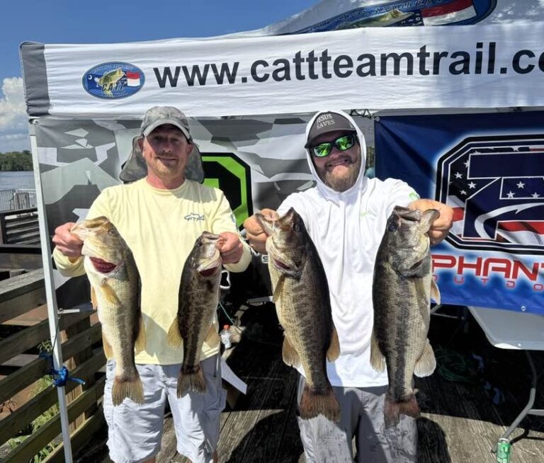 John Proctor & Jacob Barfield win the CATT Phantom on the Waccamaw River with 5 bass weighing 18.02 lbs!