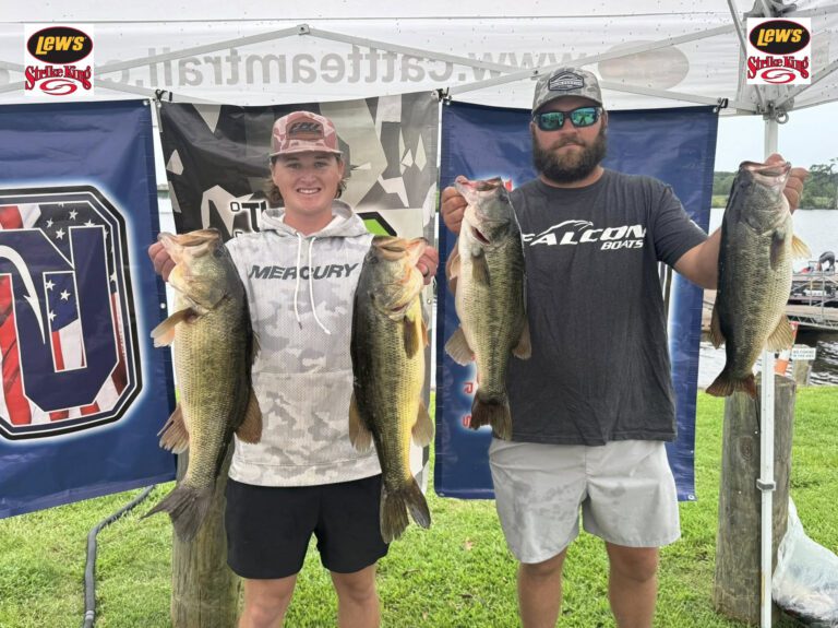 Bradley Day & Justin Raines Win CATT Lake Murray with 5 bass weighing 25.34 lbs & a 6.08 lb kicker!