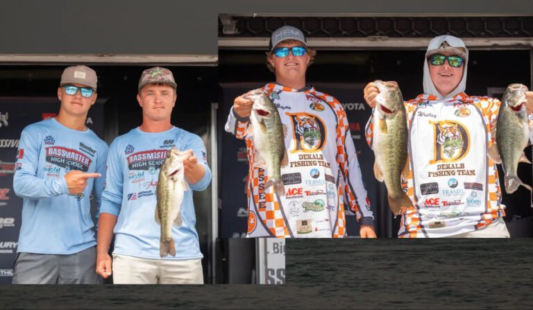 Dekalb Fishing Team and Greene County Bassmaster share Day 1 lead at High School National Championship