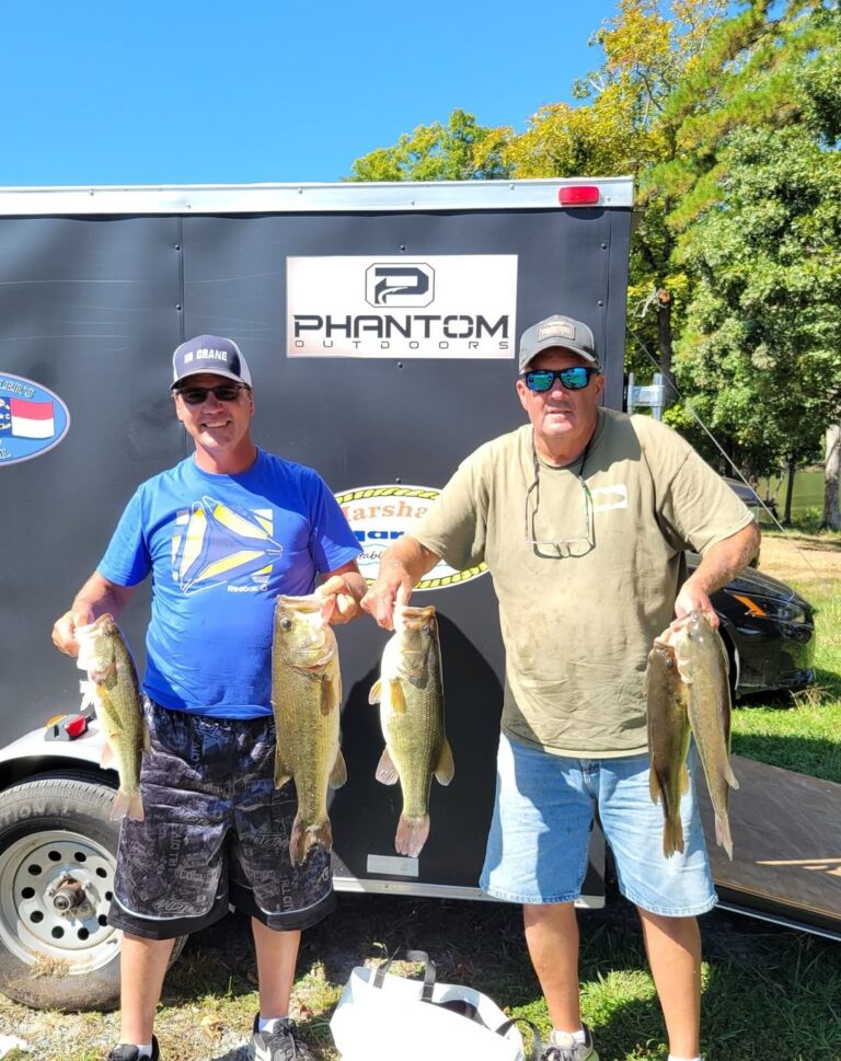 Billy Marshall & Keith Davis won CATT High Rock Lake with 5 bass weighing 19.53 lbs