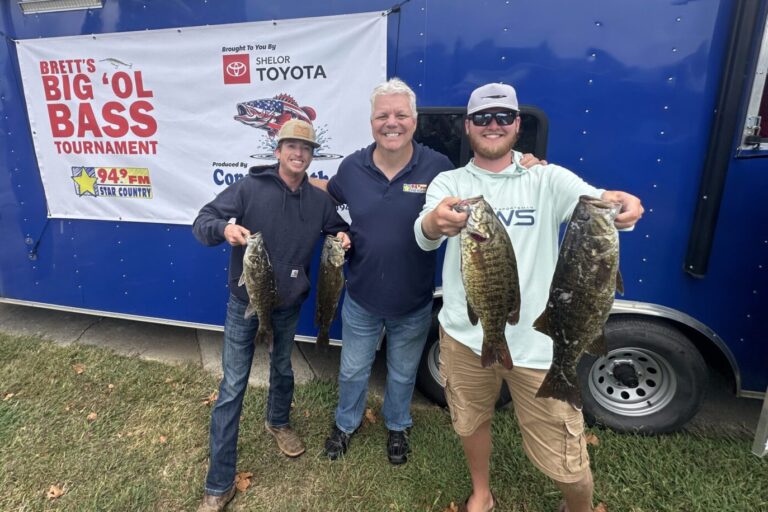 Landon Lawson & Collyn Cave win 94.9 Star Country Brett’s Big OL’ Bass on Claytor lake with 17.85 lbs