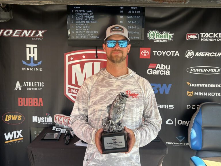 Farmington’s Vaal Gets Helping Hand for Close Win at Phoenix Bass Fishing League Event at Kentucky-Barkley Lake