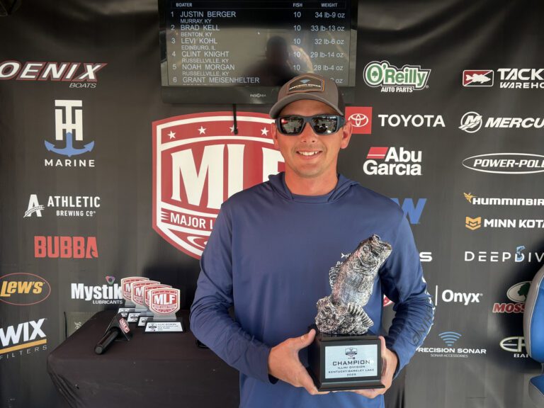 Murray’s Berger Claims Long-Awaited Victory at Phoenix Bass Fishing League Event at Kentucky Lake