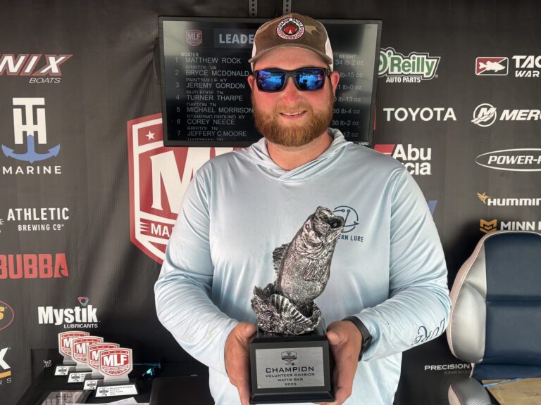 Virginia’s Rock Holds Off Field for Victory at Phoenix Bass Fishing League Event at Watts Bar