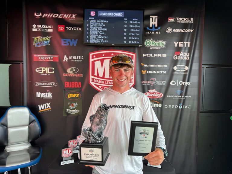 Pennsylvania’s Kauffman Nabs Slim 1-ounce Win at Phoenix Bass Fishing League Event at Potomac River