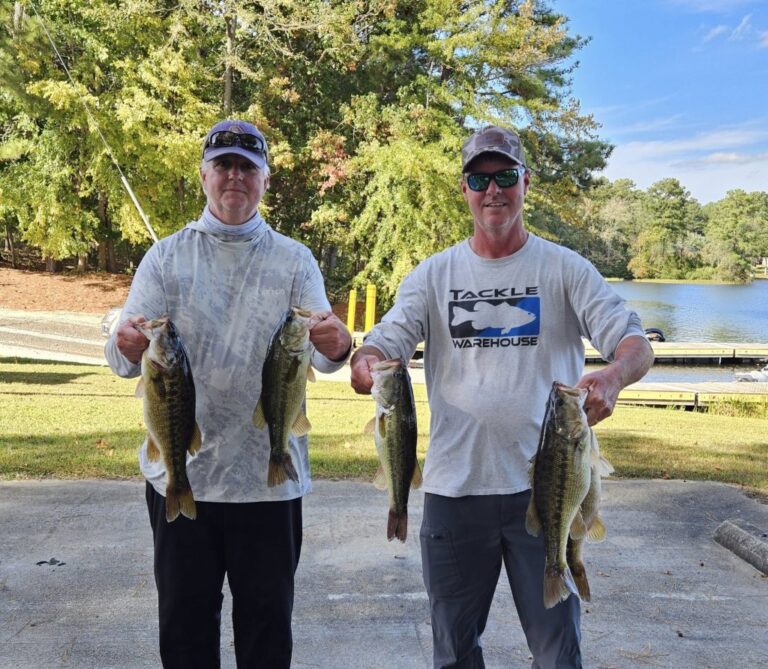 Scott Griffin & Jay Allen weighed in 5 bass at 14.62 lbs to take 1st Place at CATT Lake Gaston!