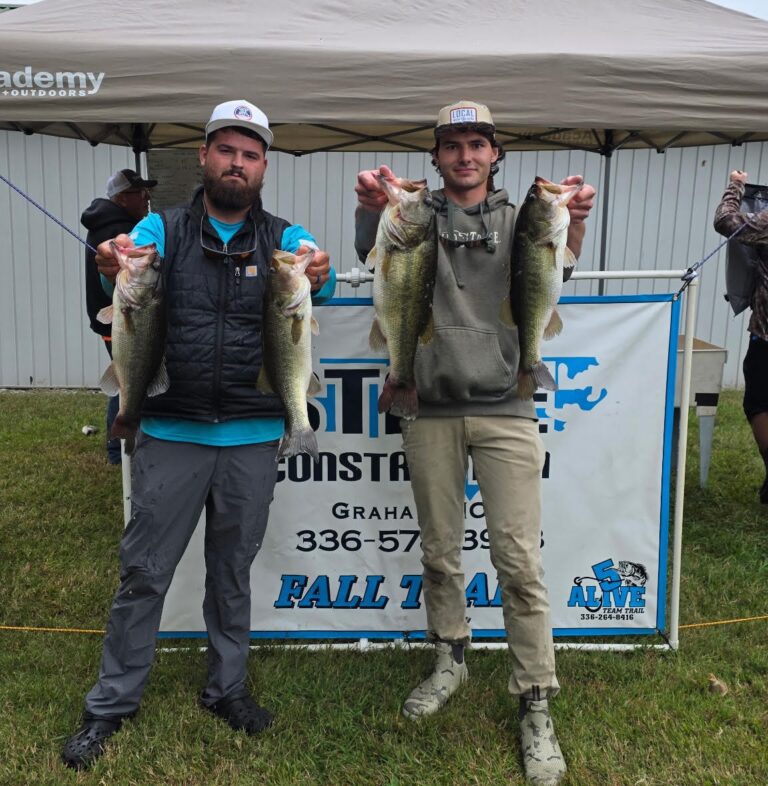 Kaestner & Wadford Win 5 Alive/STATE CONSTRUCTION Fall Trail Tournament #2