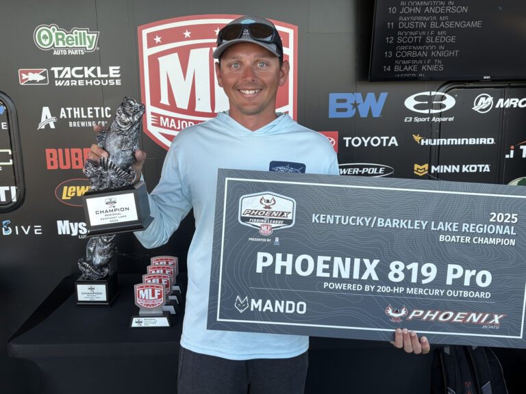 Murray’s Berger Dominates Field for Second-Consecutive Win at Phoenix Bass Fishing League Regional on Kentucky-Barkley Lakes Presented by Mando Deodorant