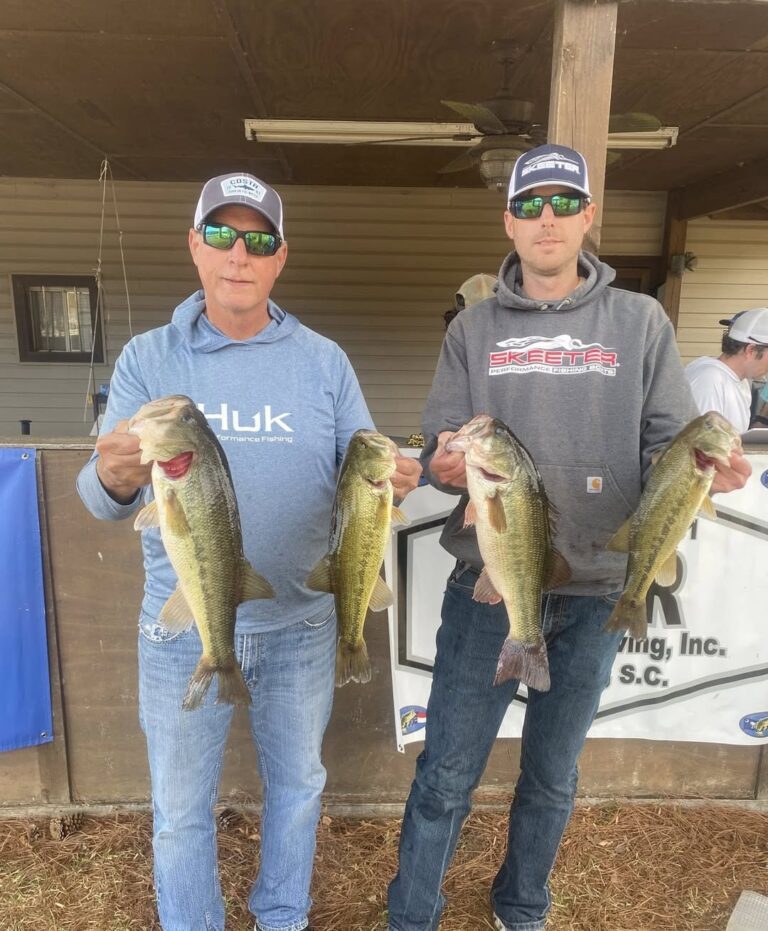 Jeff & Jacob Norris Win CATT Lake Wateree with 5 bass weighing 15.49 lbs